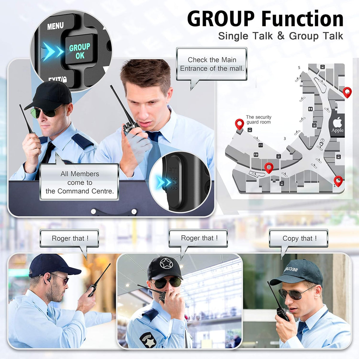 5W Two Way Radios 6 Packs B22133