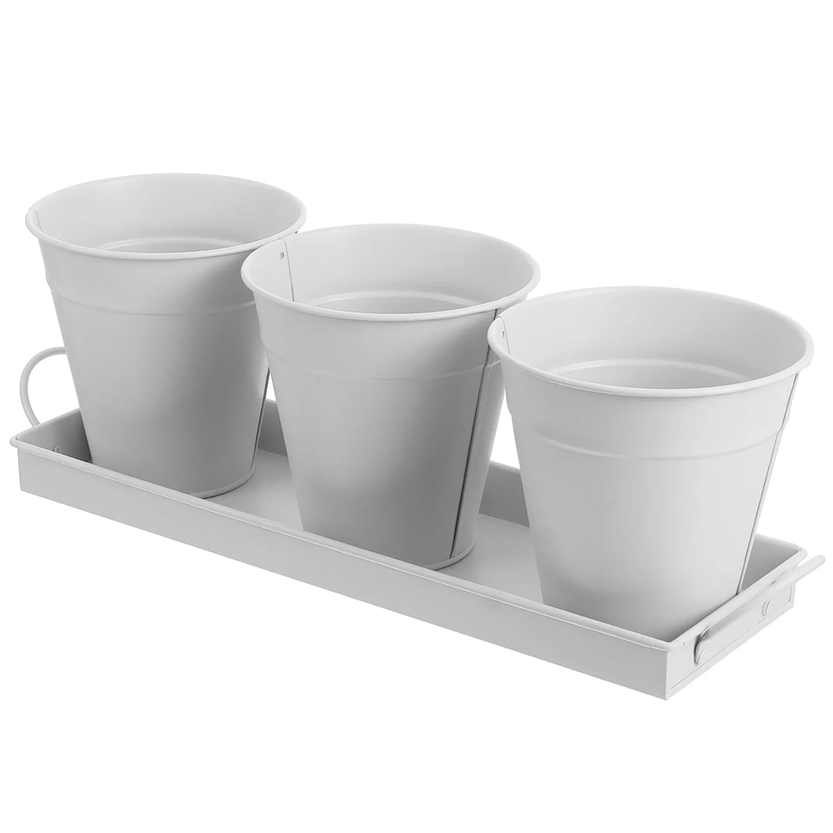 9 pcs Garden Flower Pot with 1pc Tray G830937