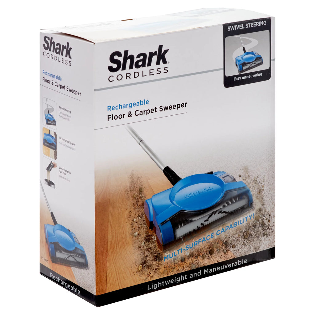 Lightweight 10 Inch Cordless Rechargeable Floor and Carpet Sweeper T27905