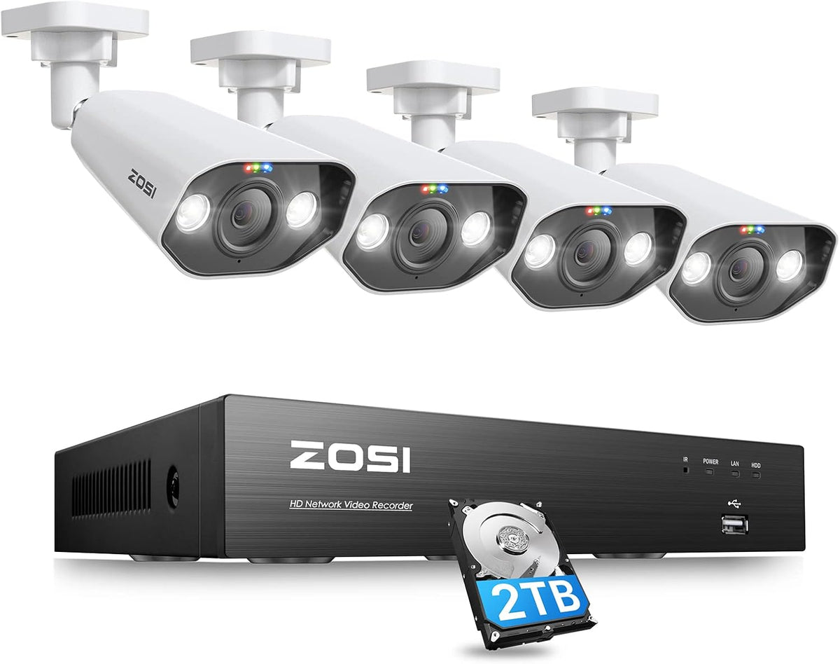 16CH 1080P Security Camera System with 2TB Hard Drive K804