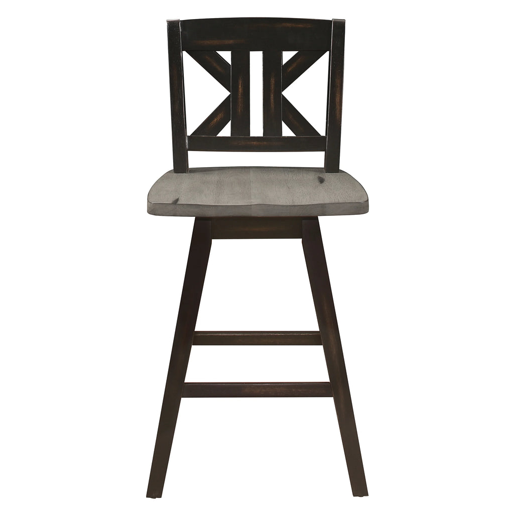 Black Sand-Through Swivel Counter Stool C664