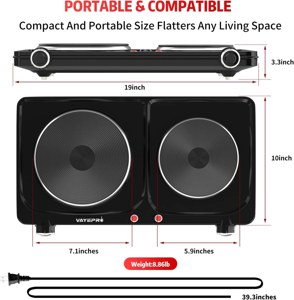 1800W Portable Double Electric Hot Plate G220589
