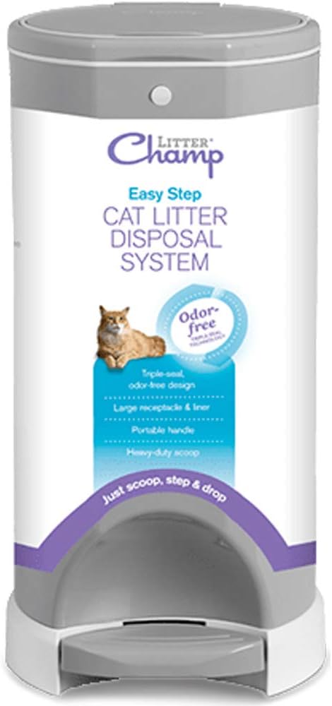 Gray 4 Gallon Plastic Cat Litter Disposal System A87697
