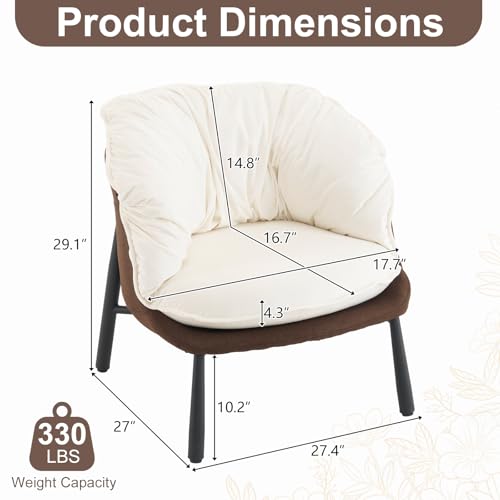 Black & Gray Velvet Barrel Chair with Metal Legs S948599
