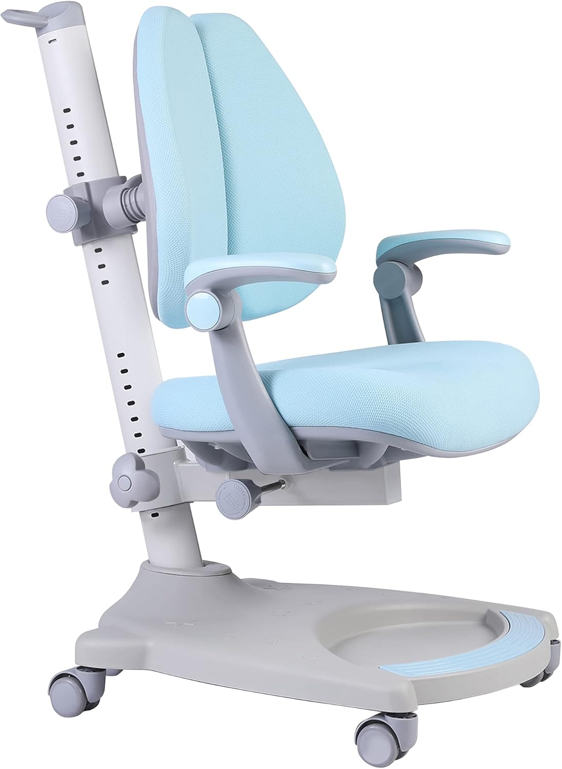 Ergonomic Kids Desk Chair, Adjustable Height and Seat Depth, Pink+White P7655