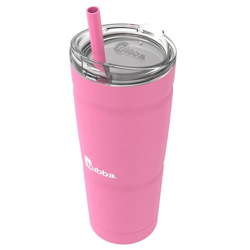 24oz Vacuum Insulated Stainless Steel Tumbler with Straw 2 Pack M93074