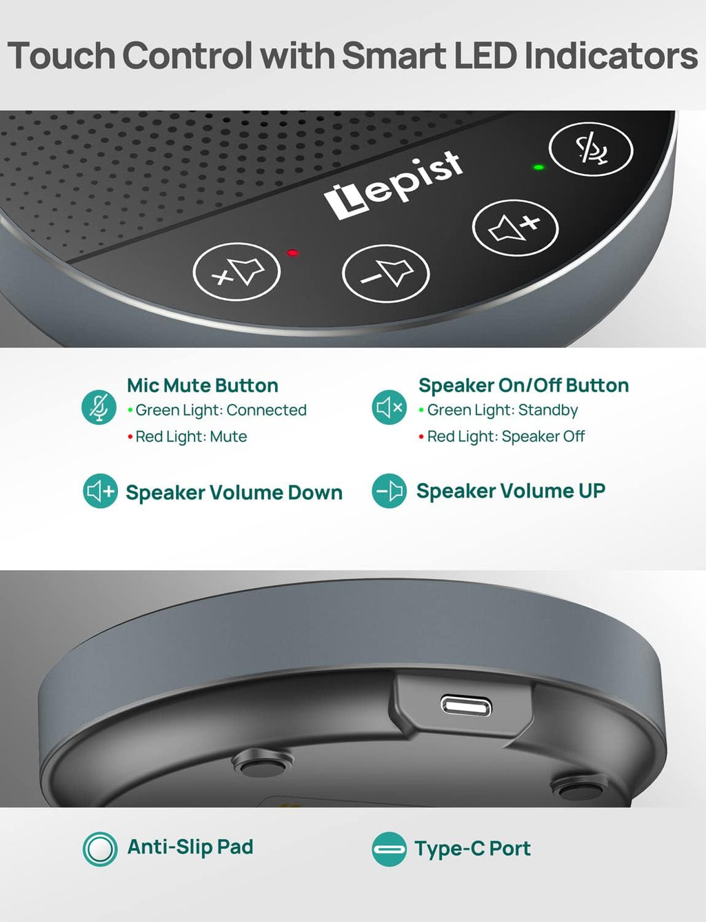 USB Speakerphone with Microphone I42921