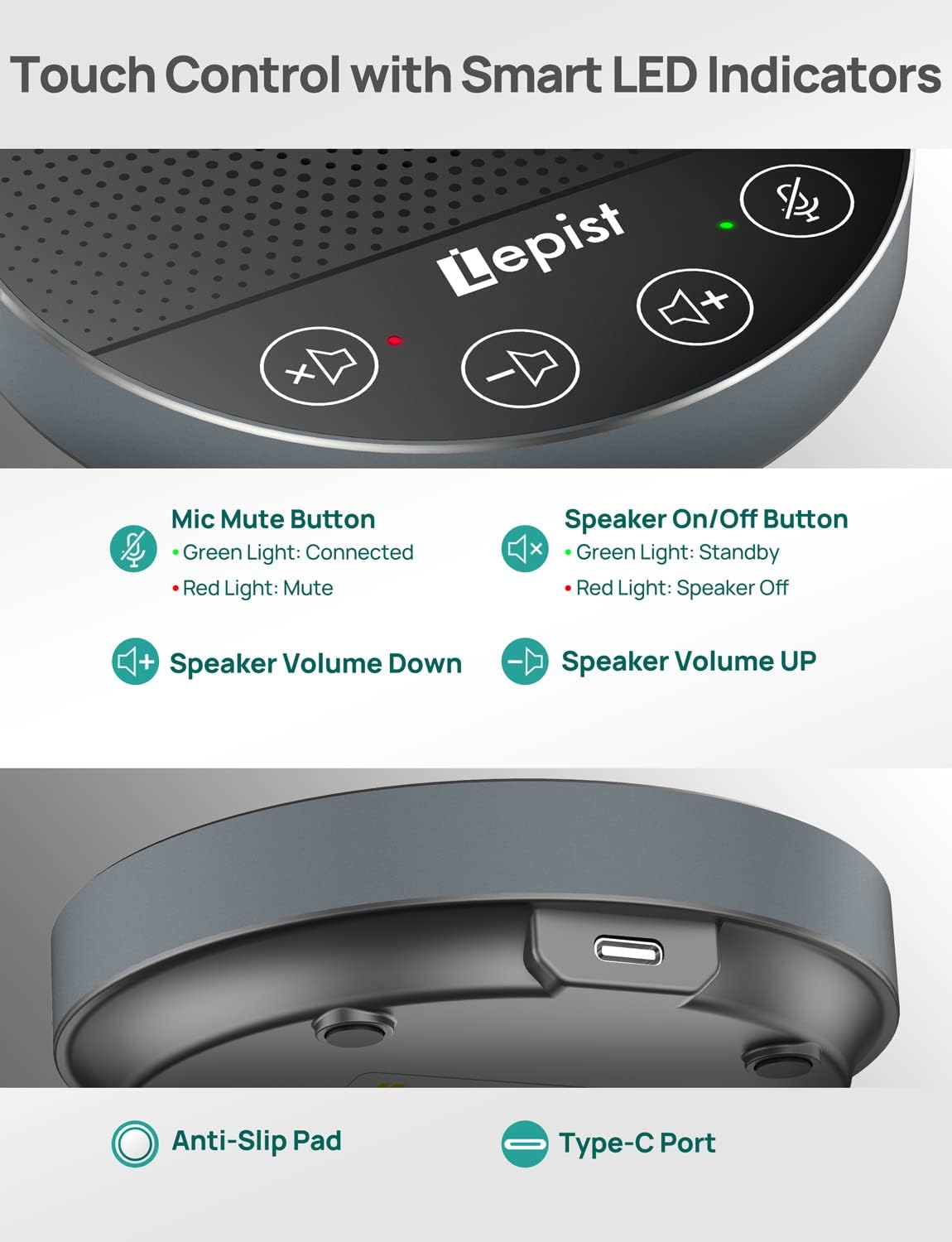 USB Speakerphone with Microphone I42921