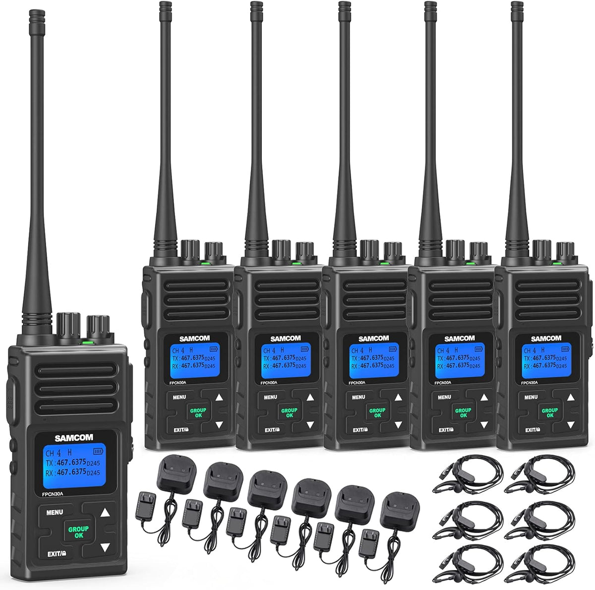 5W Two Way Radios 6 Packs B22133