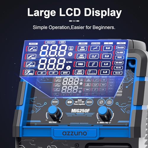 200A MIG Welder, 110V/220V Dual Voltage, 4 in 1 MIG/TIG/Stick ARC Welder A66977