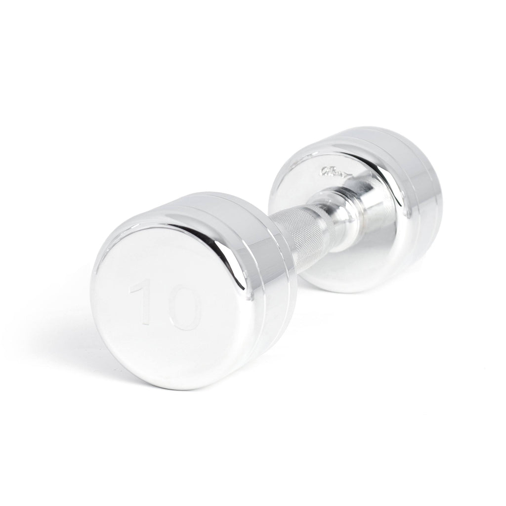 Chrome Dumbbell with Contoured Handle, 20 lbs H291845
