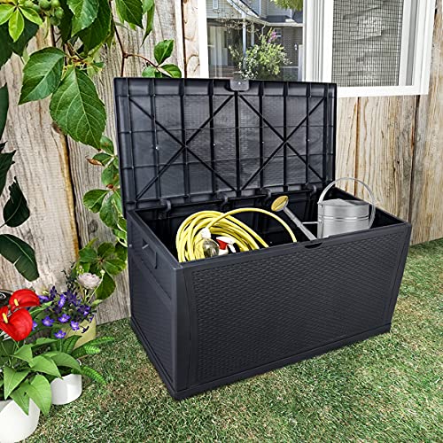 Brown 51 Gallon Waterproof Deck Storage Box M625699