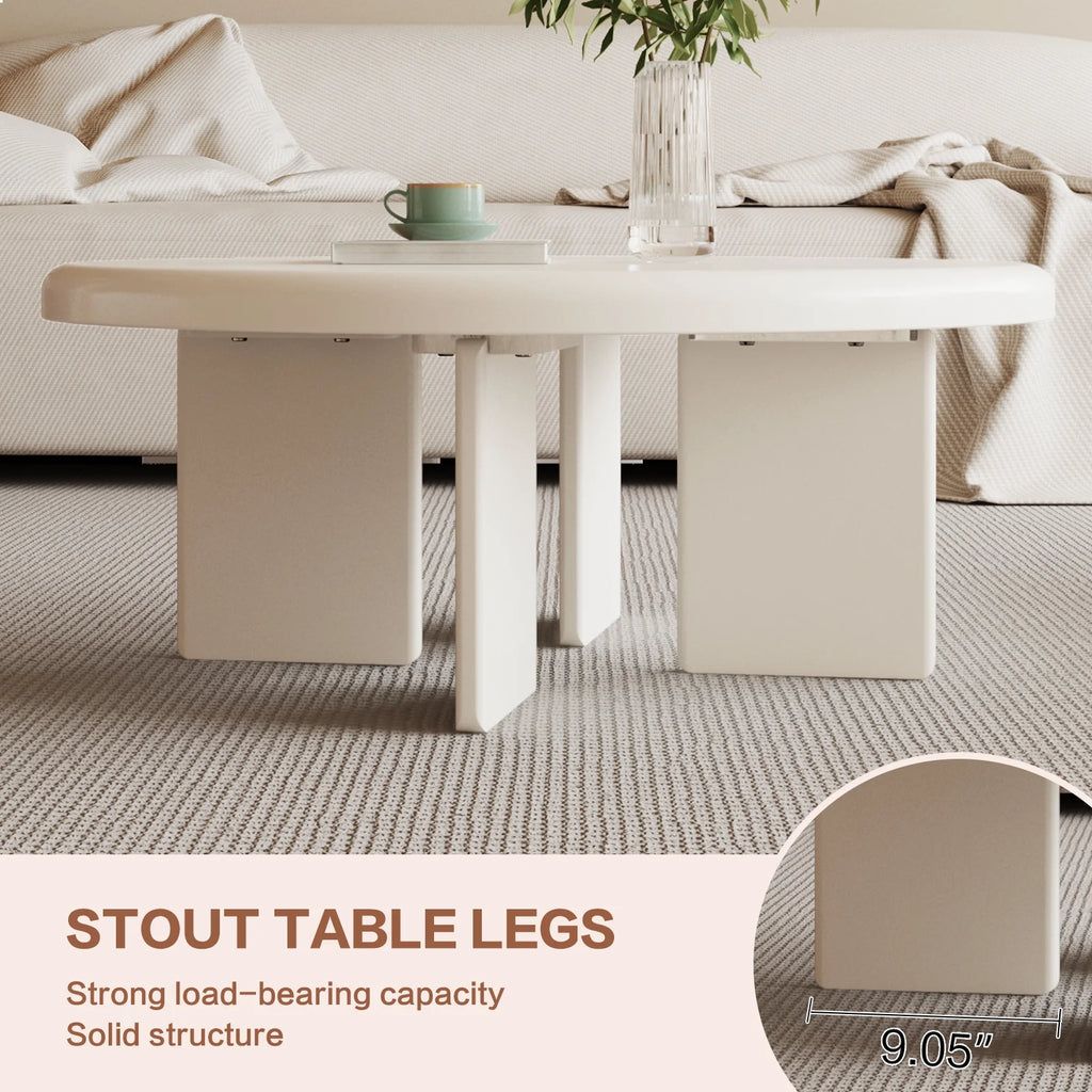 White Round Coffee Table E573