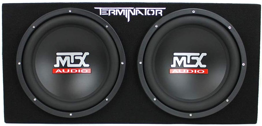 12" 1200 Watt 4 Ohm Dual Loaded Car Audio Subwoofer Package with Sub Enclosure B926