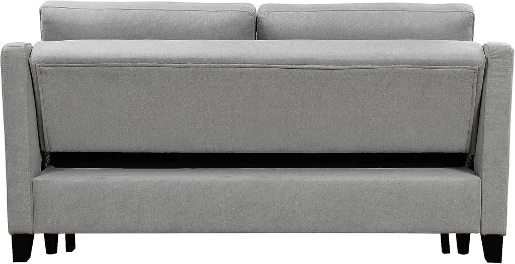 Light Gray Queen Sleeper Sofa Bed with Pullout Bed M245014