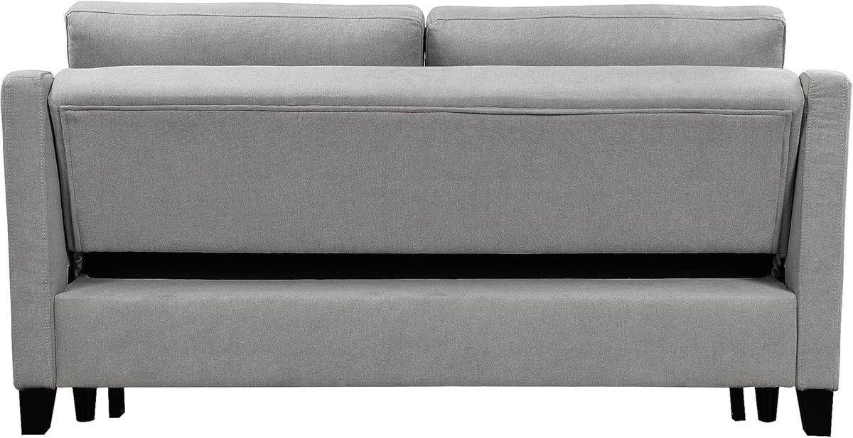 Light Gray Queen Sleeper Sofa Bed with Pullout Bed M245014