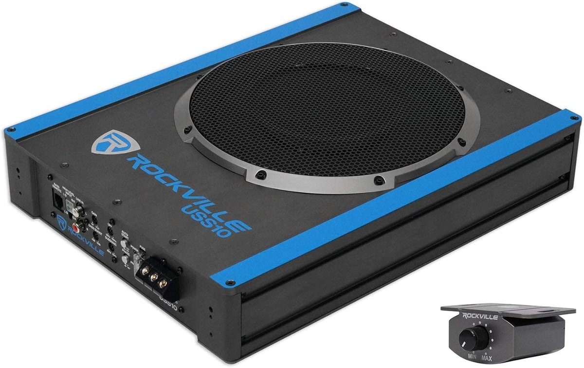 10" 800w Slim Under-Seat Active Powered Car Subwoofer I869894