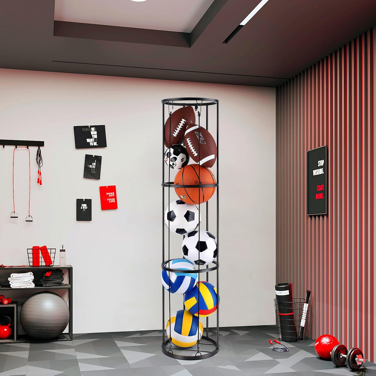 3 Layer Vertical Ball Storage Rack Z90882