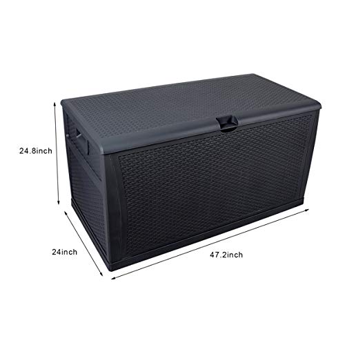Brown 51 Gallon Waterproof Deck Storage Box M625699