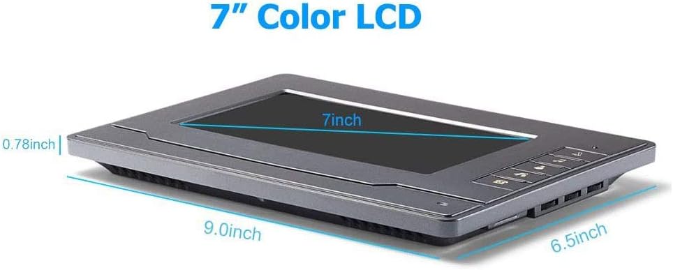 7 Inches LCD Monitor Wired Video Doorbell System with 1 Camera 2 Color Screen G281085