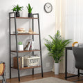 4-Tier Wood Ladder Shelf Bookcase Q37878