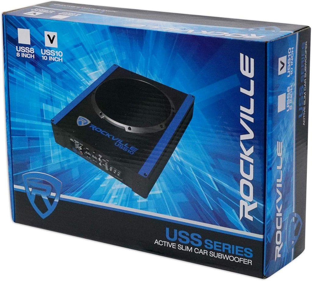 10" 800w Slim Under-Seat Active Powered Car Subwoofer I869894