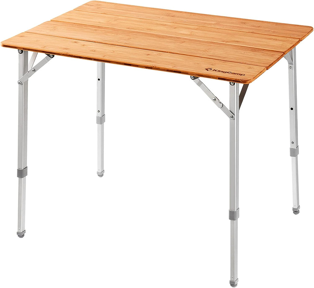 Bamboo Folding Camping Table with Carry Bag F774