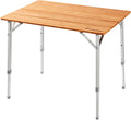 Bamboo Folding Camping Table with Carry Bag F774