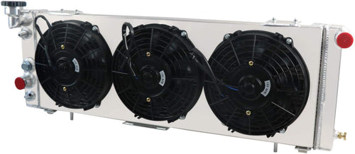3 Row Core Aluminum Radiator with Fan Shroud and Relay D9791
