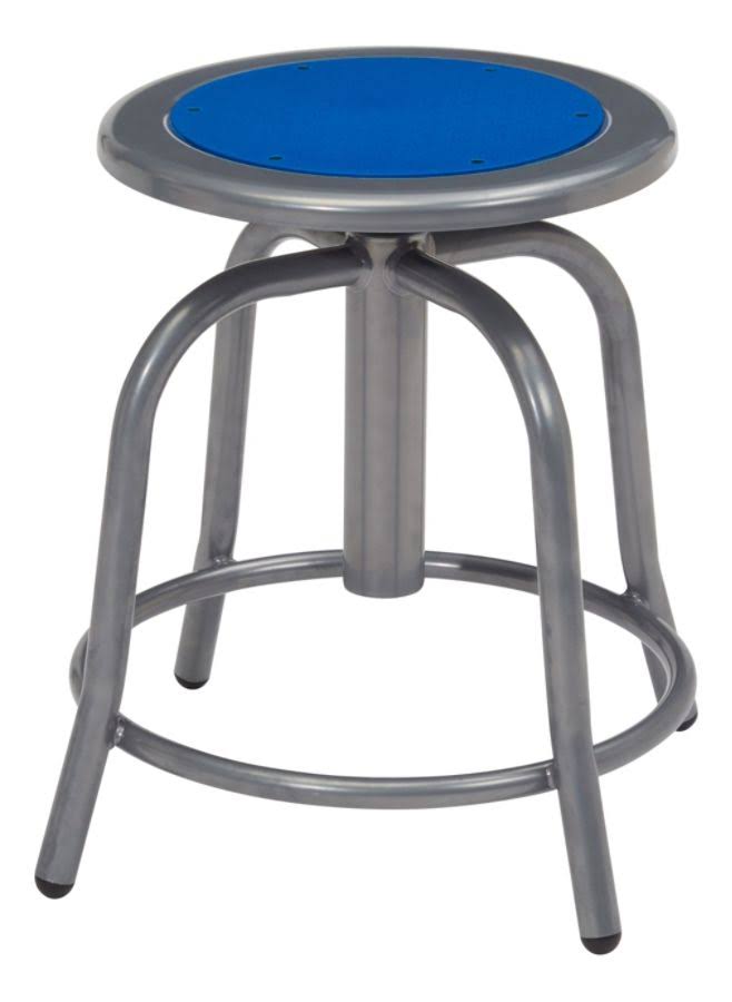 Persian Blue/Gray Steel Swivel Stools, Set of 2 A30483