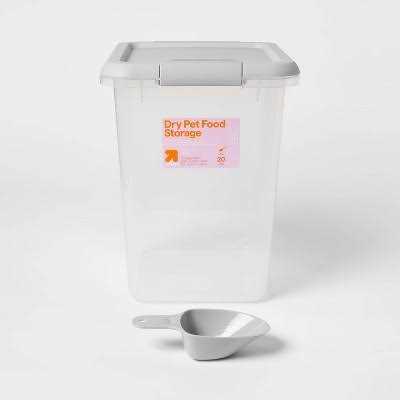 Pet Food Storage Tub with Built-in Scoop S7264