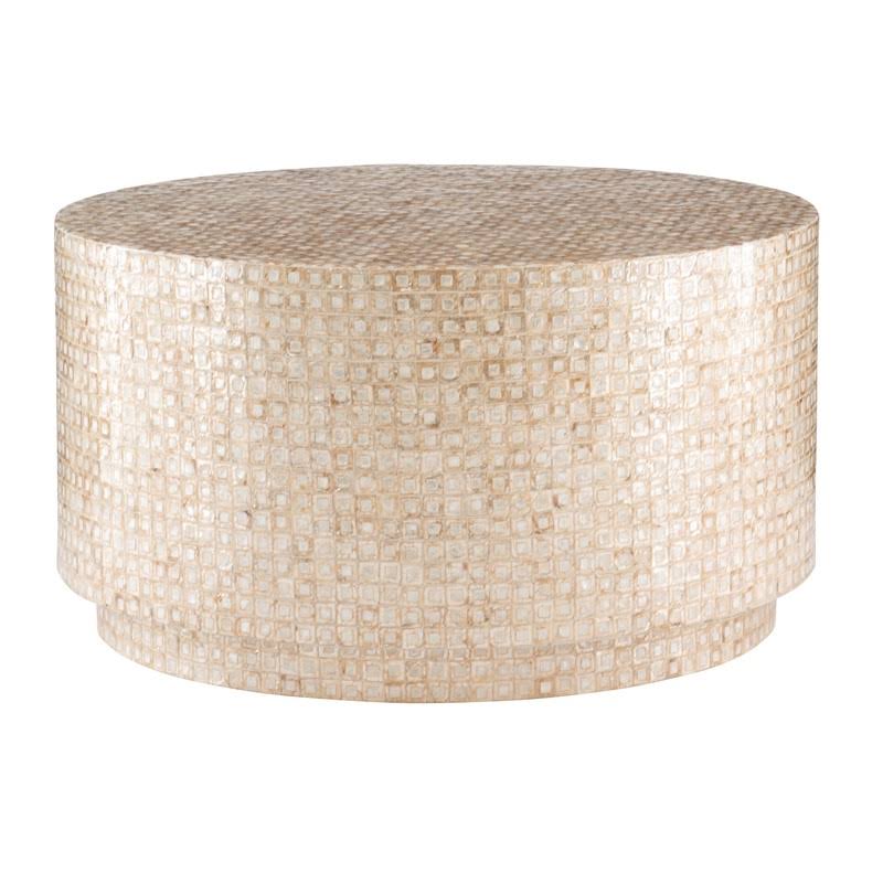 Gold Capiz Mosaic Coffee Table A622355