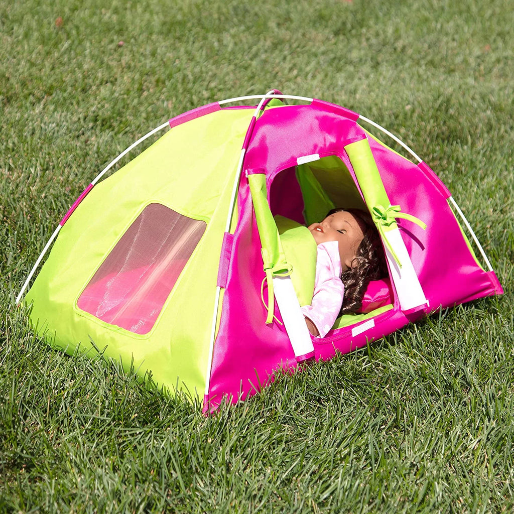 Doll Camping Bed Tent with Sleeping Bag & Pillow J1808