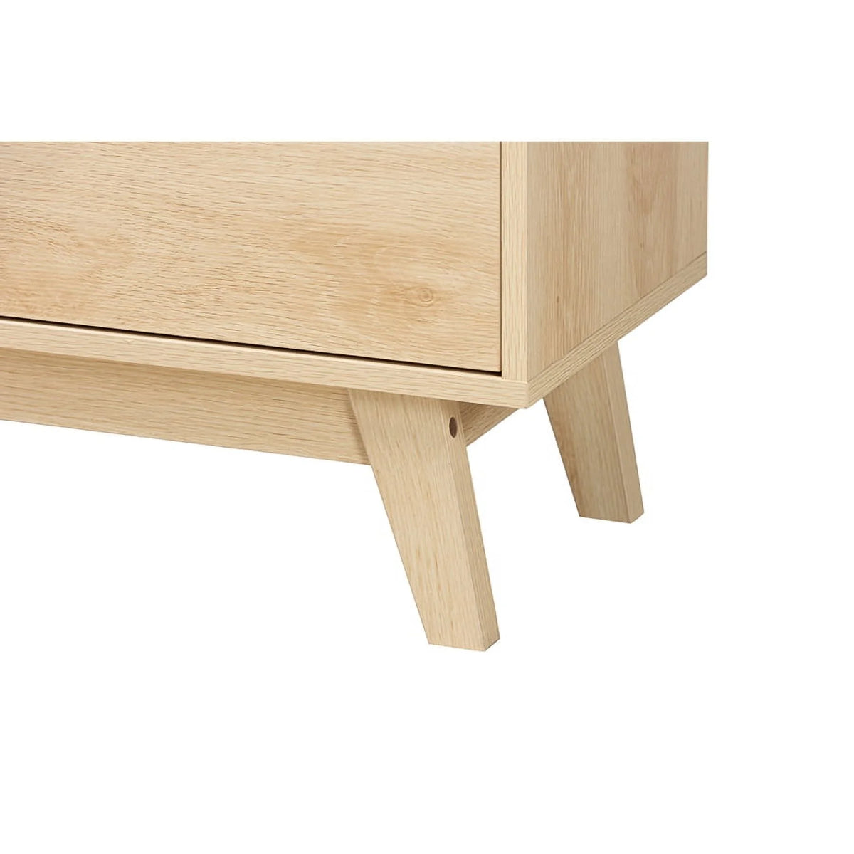 Oak Brown Finished Wood Bookshelf W3402
