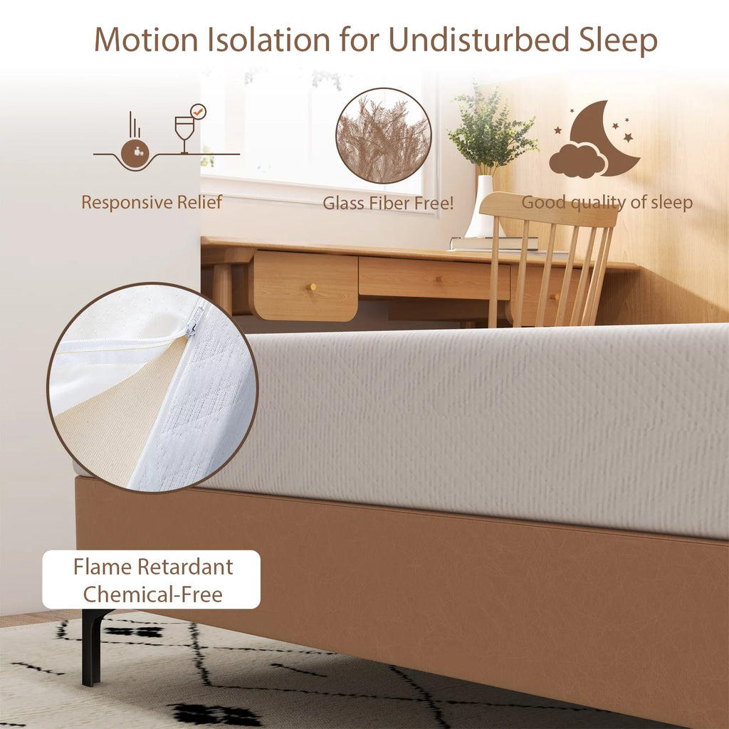 8 inch Full Size Green Tea Cooling Memory Foam Mattress U73356