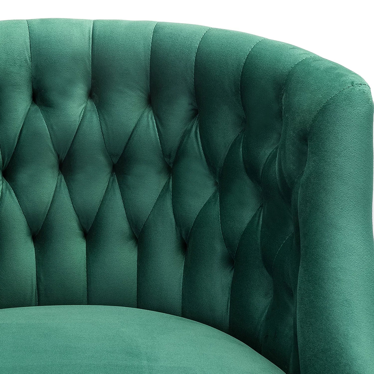 Green Velvet Swivel Office Chair Z626094