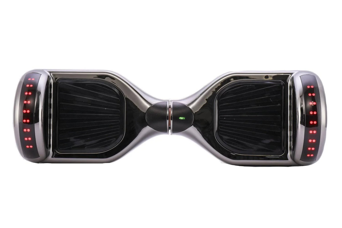 Chrome Black 36V Hoverboard with Bluetooth Speakers D7564