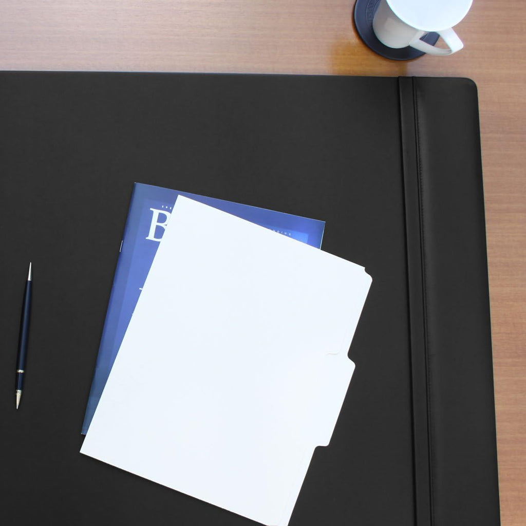 Black Leather Desk Pad Y6631
