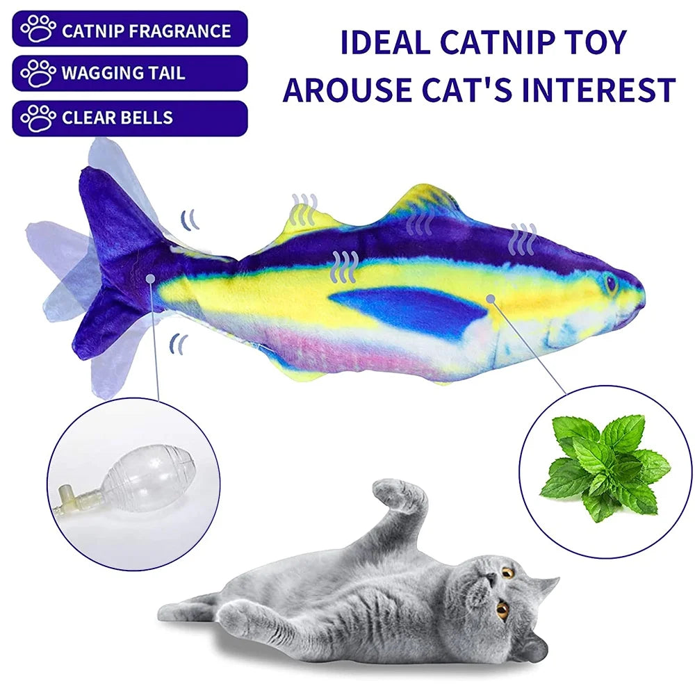 Wiggle Fish Catnip Plush Cat Toy Z22445