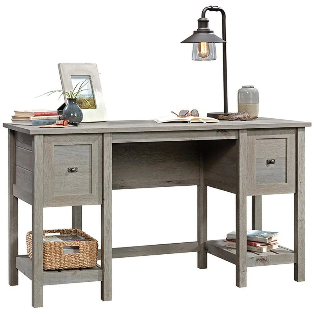 Engineered Wood Writing Desk in Mystic Oak B179616