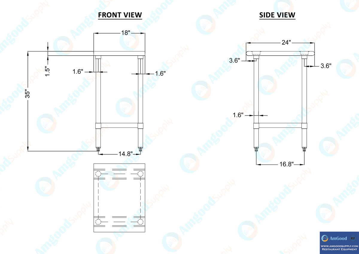 Stainless Steel Work Table with Undershelf Q9292