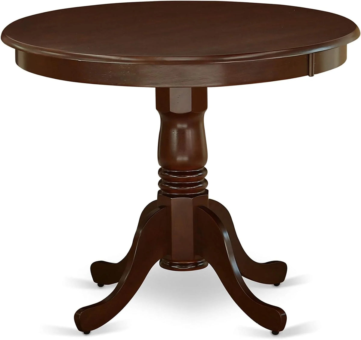 3 Piece Dinette Set with Round Table and 2 Faux Leather Chairs T6014