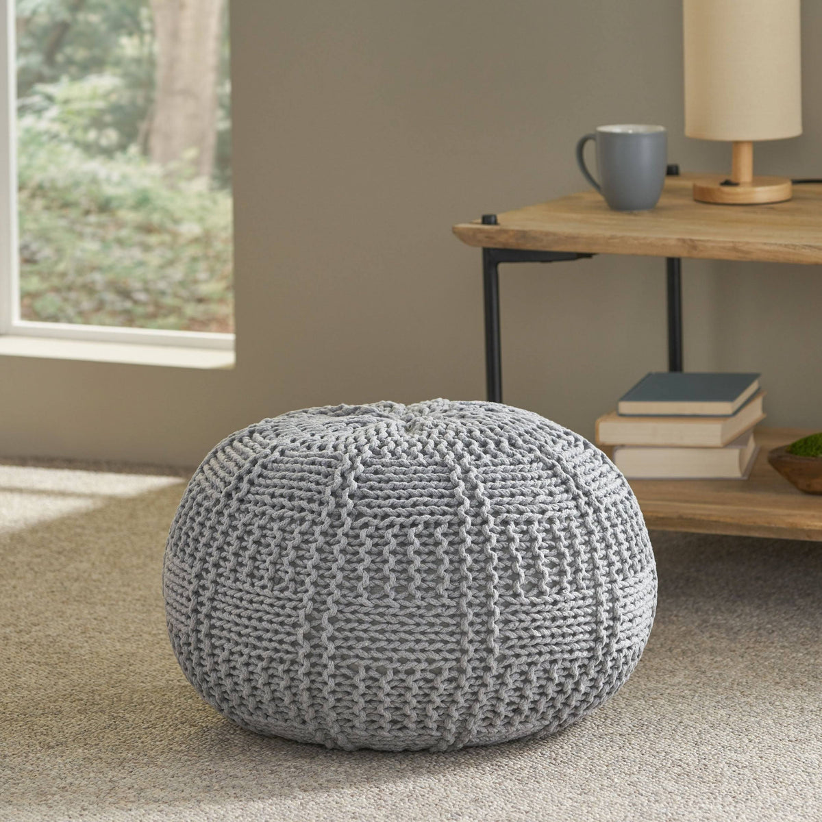 Gray Pouf M804083