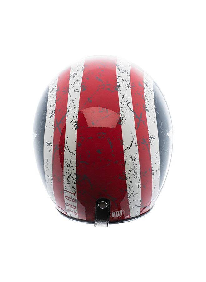 3/4 Helmet with Rebel Star Graphic (White, Medium) Y83398