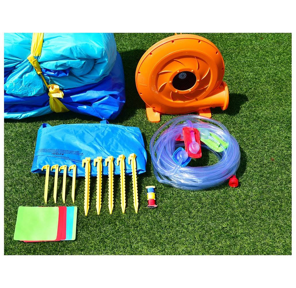 Crocodile Inflatable Water Slide Climbing Wall Bounce House L641402