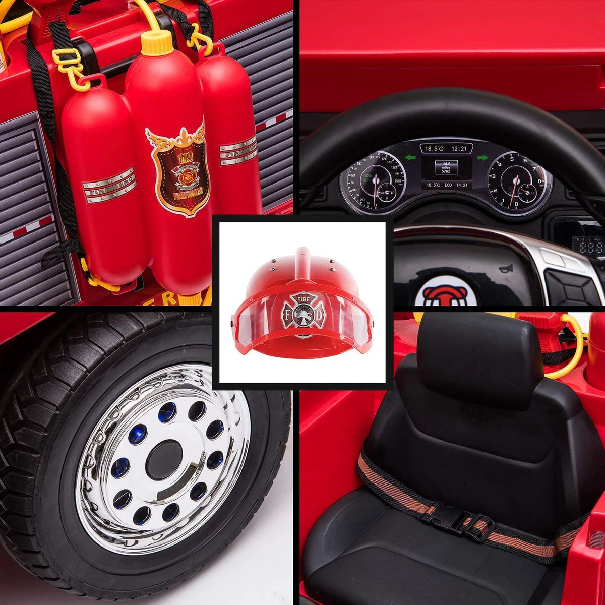 12V Battery Powered Ride On Fire Truck R629700