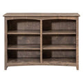 Solid Wood Bookcase Sandy Gray E868350