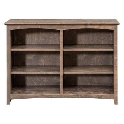 Solid Wood Bookcase Sandy Gray E868350