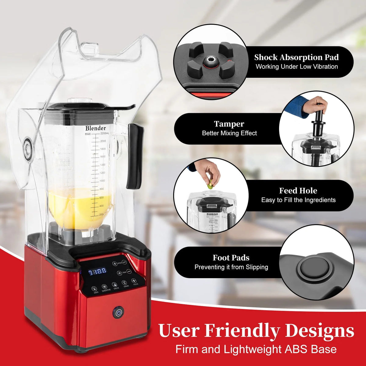 2.2L Quiet Countertop Blender D2519