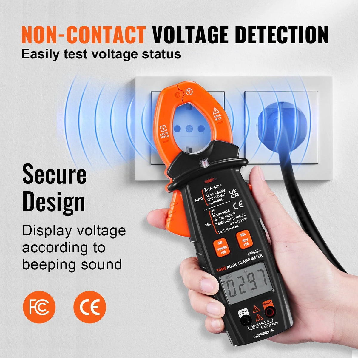 6000 Counts True RMS Digital Clamp Meter A798